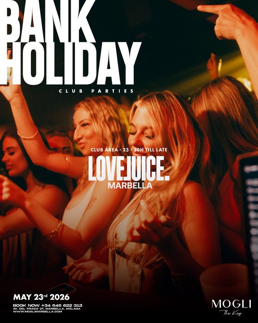 LOVE JUICE BY NIGHT BANK HOLIDAY - MOGLI
