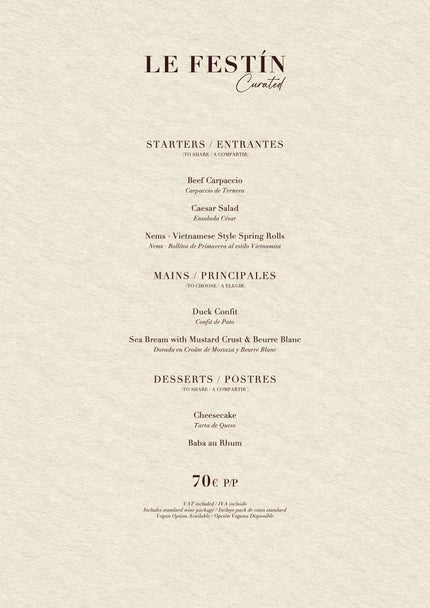 Menus de Noël 2026 · Casanis Bistrot — 4