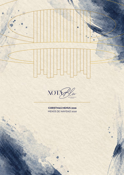 Nota Blu Madrid Christmas menus 2026 — cover