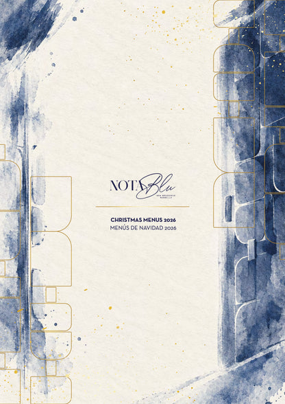 Nota Blu Marbella Christmas menus 2026 — cover