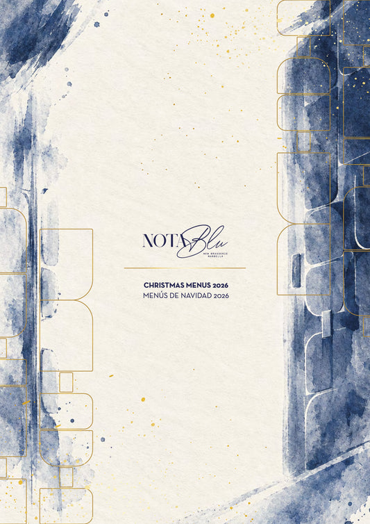 Nota Blu Marbella Christmas menus 2026 — cover