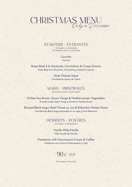 Menus de Noël 2026 · Nota Blu Marbella — 6