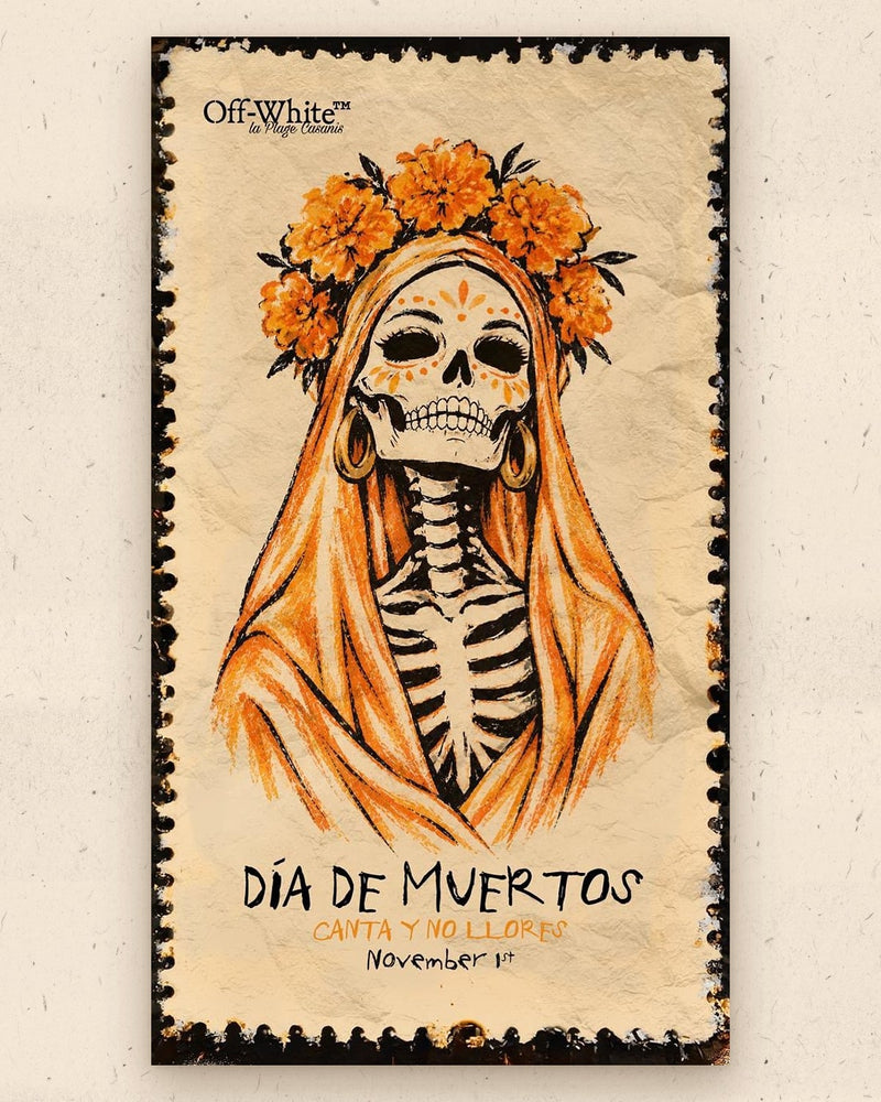 Día de Muertos at Off-White™ la Plage Casanis, Marbella — La Catrina, canta y no llores, November 1st
