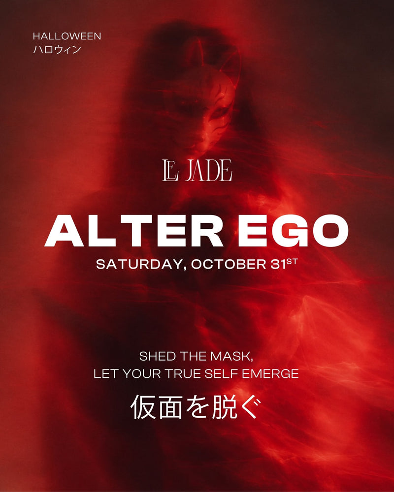 Alter Ego — Halloween at Le Jade, Marbella, Saturday 31 October 2026: shed the mask, let your true self emerge