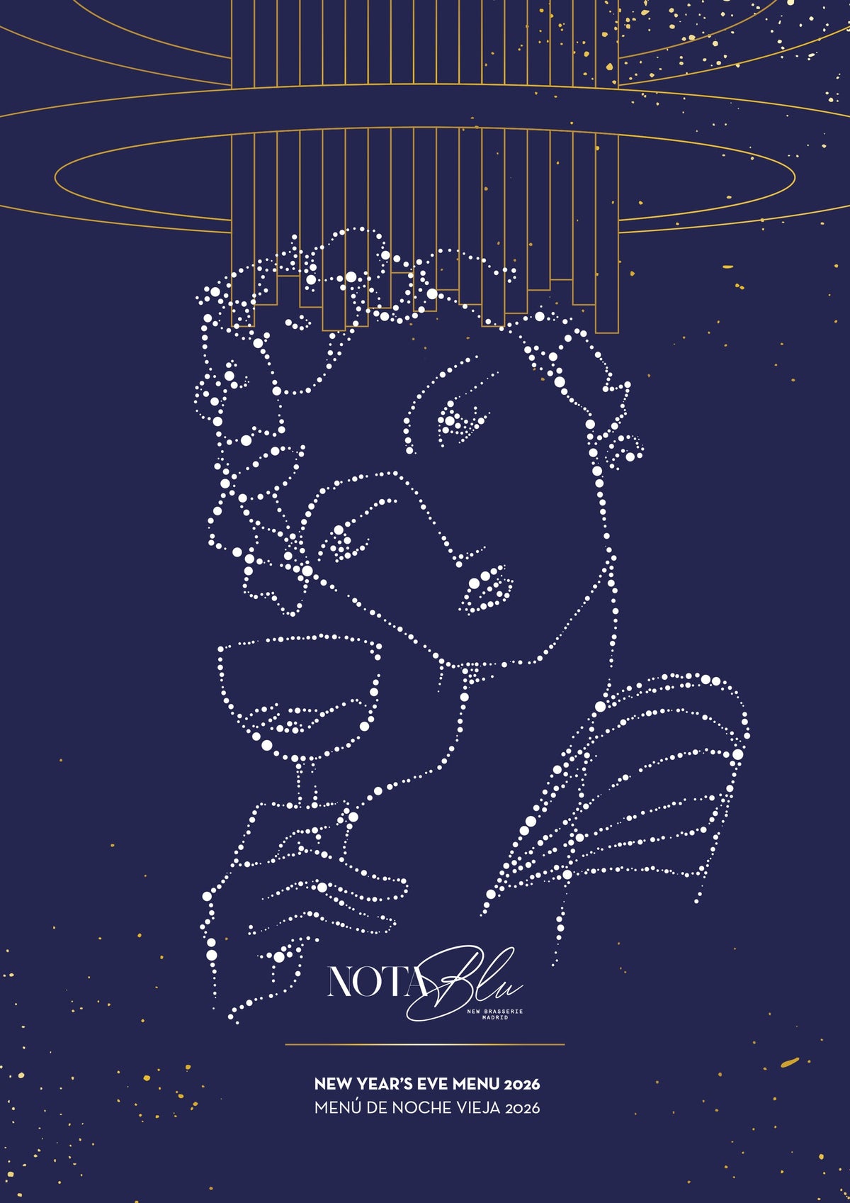 Nota Blu Madrid New Year’s Eve menu 2026 — cover