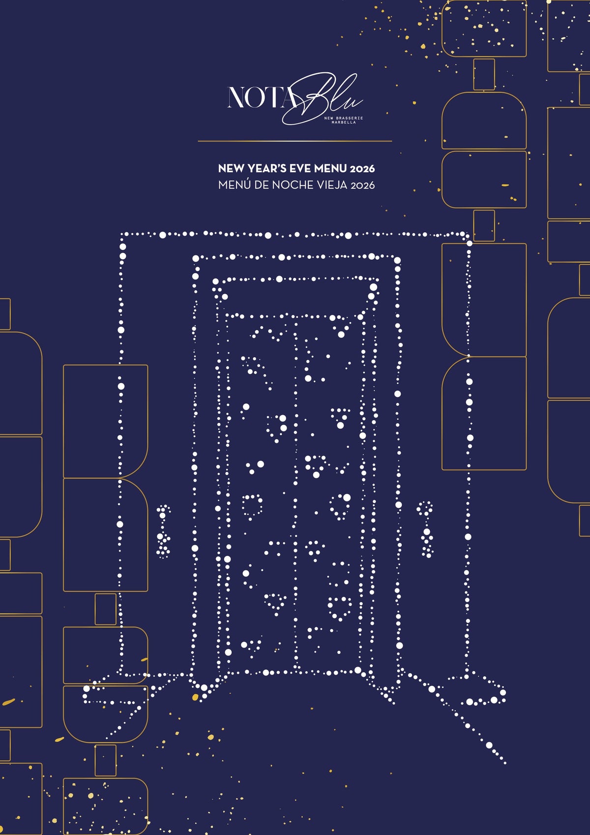 Nota Blu Marbella New Year’s Eve menu 2026 — cover