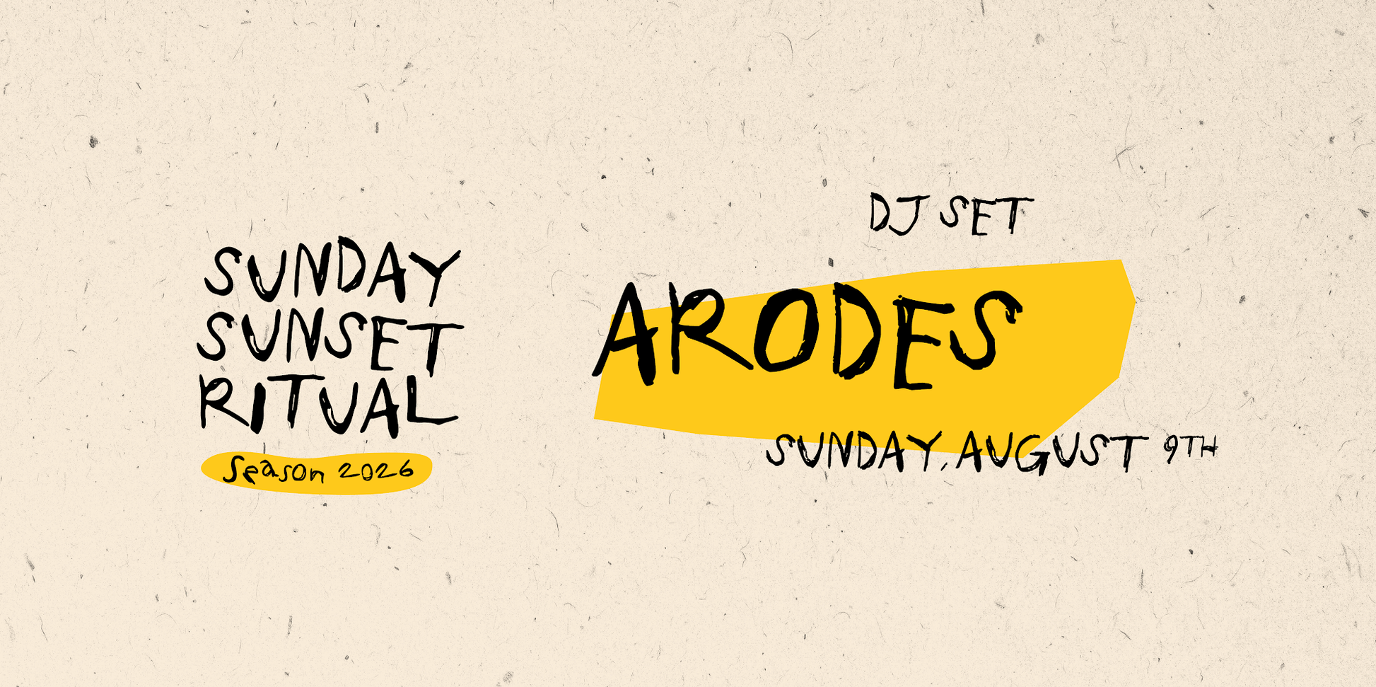 Sunday Sunset Ritual · ARODES — 9 Aug